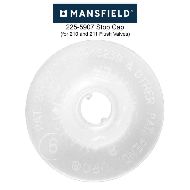 Mansfield 225-5907 Stop Cap for 210 and 211 Flush Valves - Image 2